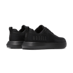 Men's Triple Black Drive Mesh Shoes Back Side Angle