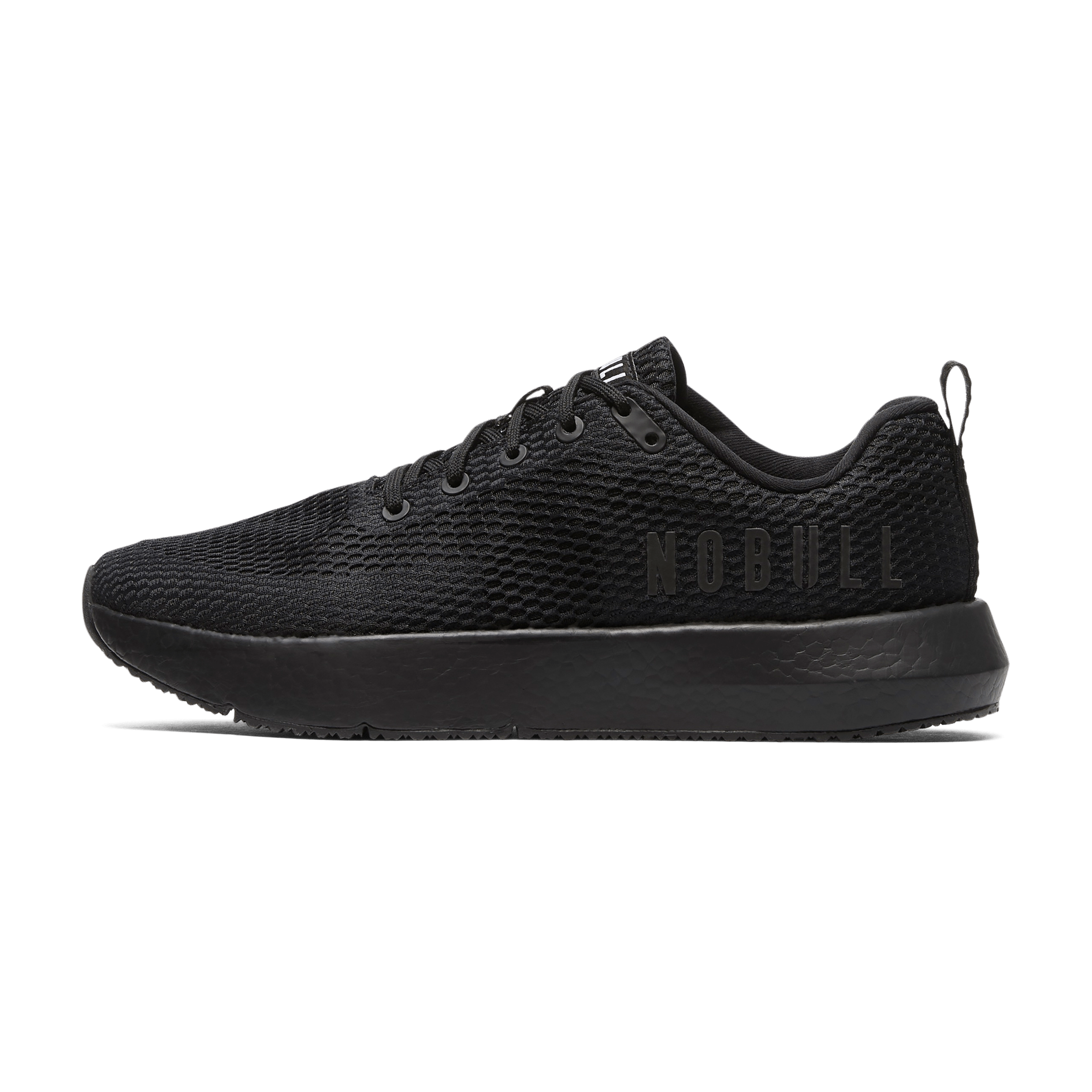 Women's Triple Black Mesh Drive Shoes Side Angle