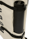 Ivory NOBULL Waxed Canvas Duffleback Water Bottle Sleeve Angle