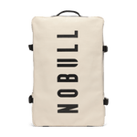Ivory NOBULL Waxed Canvas Duffleback Front Angle