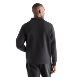 Men's Black Allday Elements 1/4 Zip Back Angle