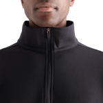Men's Black Allday Elements 1/4 Zip Collar Angle
