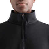 Men's Black Allday Elements 1/4 Zip Collar Angle