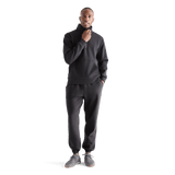 Men's Black Allday Elements 1/4 Zip Front Full Body Angle