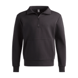 Men's Black Allday Elements 1/4 Zip Silhouette Angle