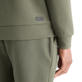 Men's Dark Army Allday Elements 1/4 Zip NOBULL Angle