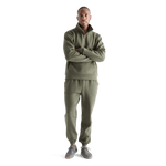 Men's Dark Army Allday Elements 1/4 Zip Front Full Body Angle