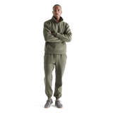 Men's Dark Army Allday Elements 1/4 Zip Front Full Body Angle
