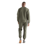 Men's Dark Army Allday Elements Crew Back Full Body Angle