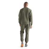 Men's Dark Army Allday Elements Crew Back Full Body Angle