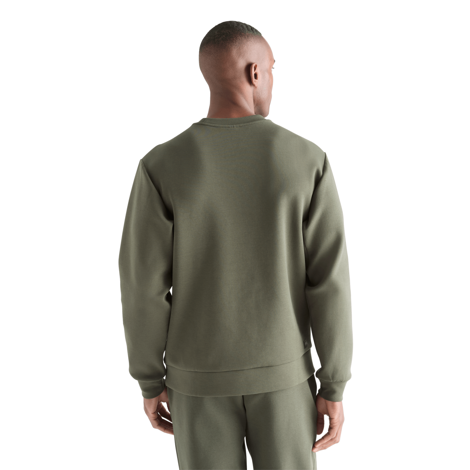 Men's Dark Army Allday Elements Crew Back Angle
