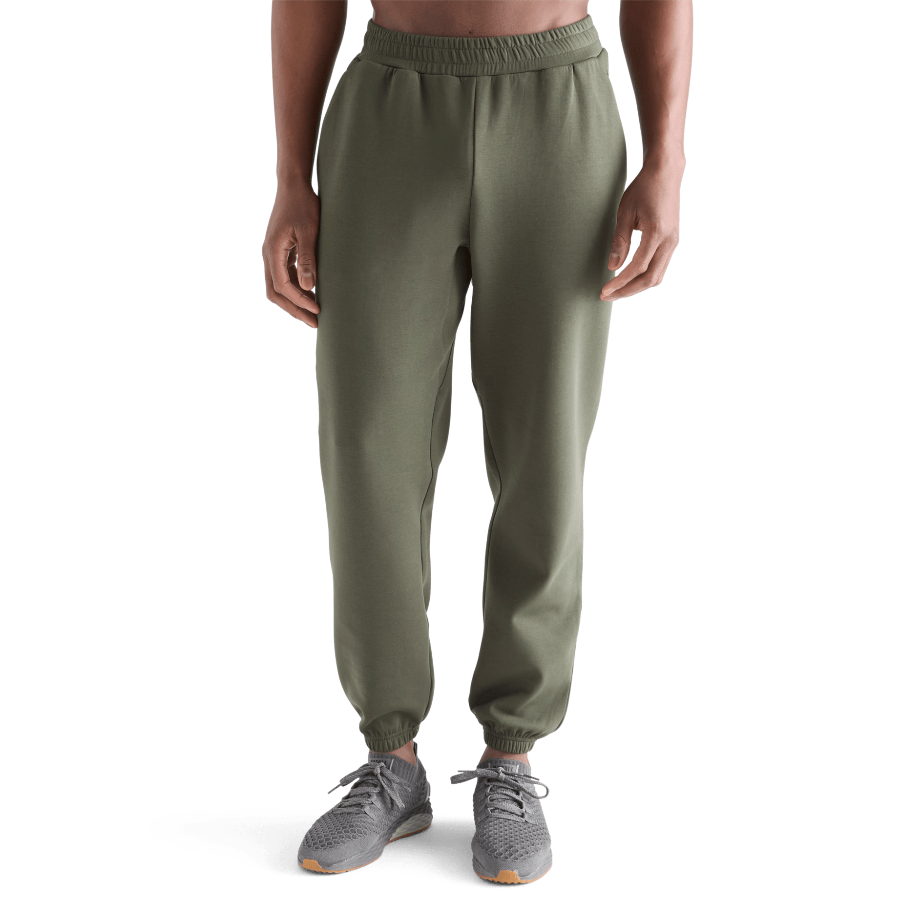 Men's Dark Army Allday Elements Sweatpant Front Angle