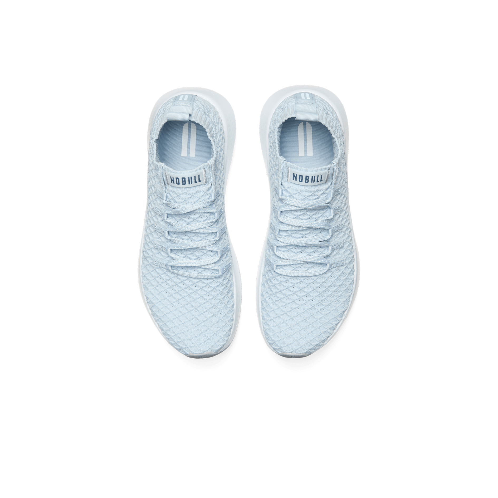 Blue Mist Drive Knit Shoe Above Angle.