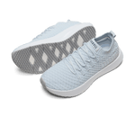 Blue Mist Drive Knit Shoe Angled.