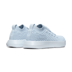 Blue Mist Drive Knit Shoe Back Side Angle.