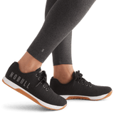 Women's Charcoal Heather Matte High-Rise Matte Tight 25" Logo Angle