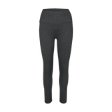 Women's Charcoal Heather Matte High-Rise Matte Tight 25" Silhouette Angle