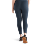 Women's Midnight Heather Matte High-Rise Matte Tight 25" Back Angle