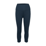 Women's Midnight Heather Matte High-Rise Matte Tight 25" Silhouette Angle