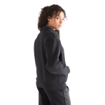 Women's Black Allday Elements 1/4 Zip Back Side Angle