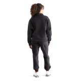 Women's Black Allday Elements 1/4 Zip Back Full Body Angle