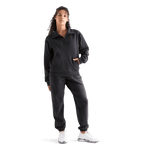 Women's Black Allday Elements 1/4 Zip Front Full Body Angle