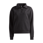 Women's Black Allday Elements 1/4 Zip Silhouette Angle