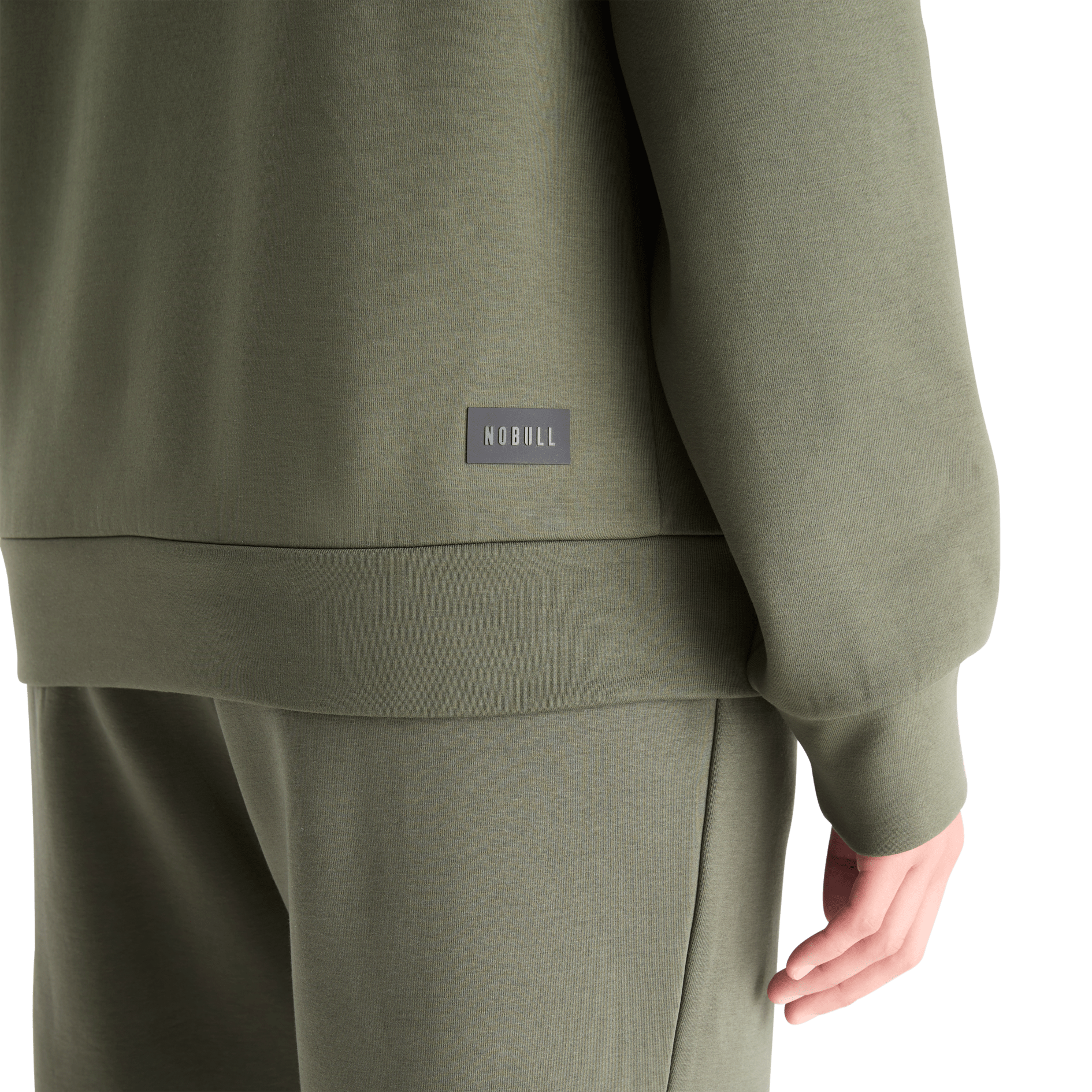 Women's Dark Army Allday Elements 1/4 Zip NOBULL Angle