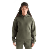 Women's Dark Army Allday Elements Hoodie Front Angle