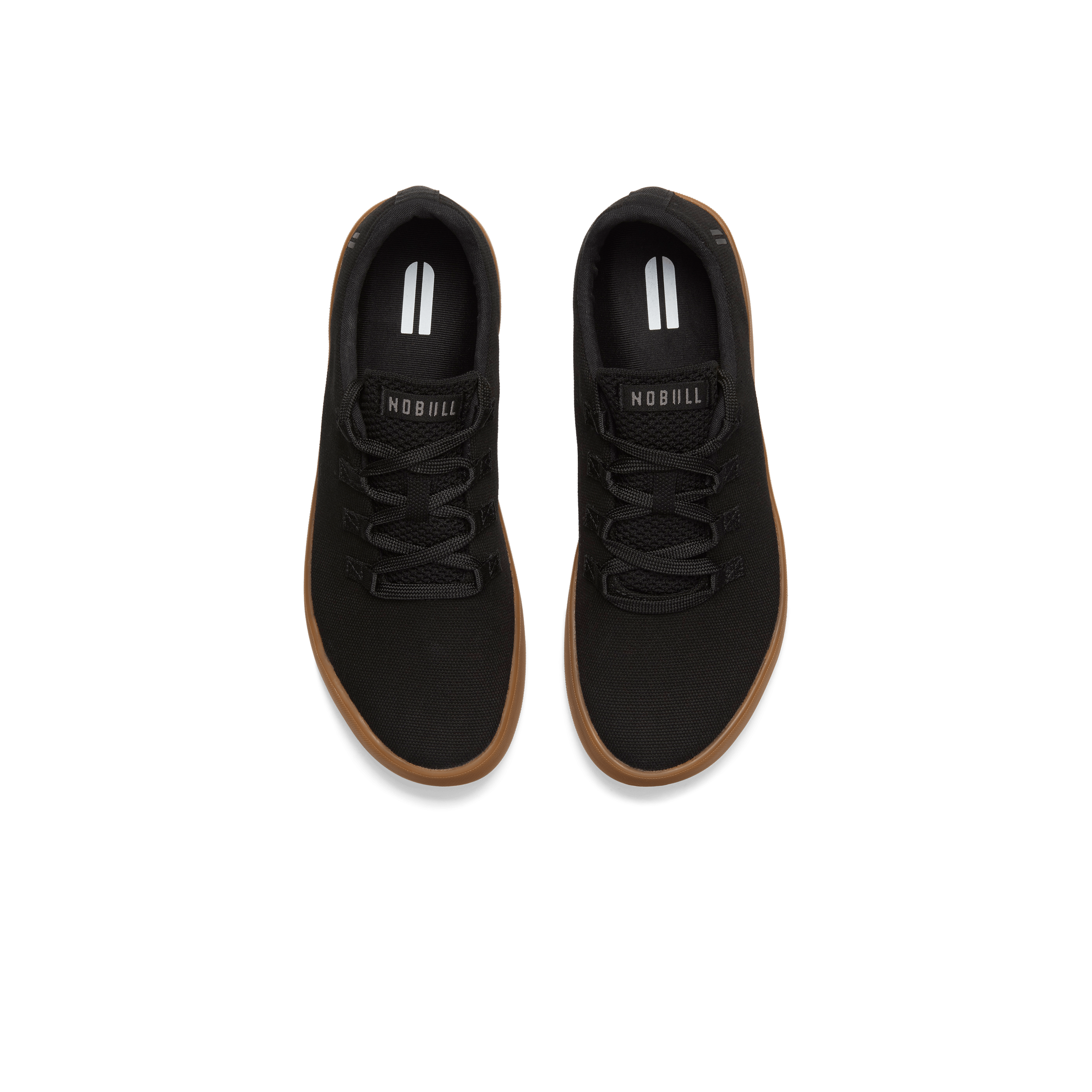 Black Gum Canvas Recs Shoes Above Angle