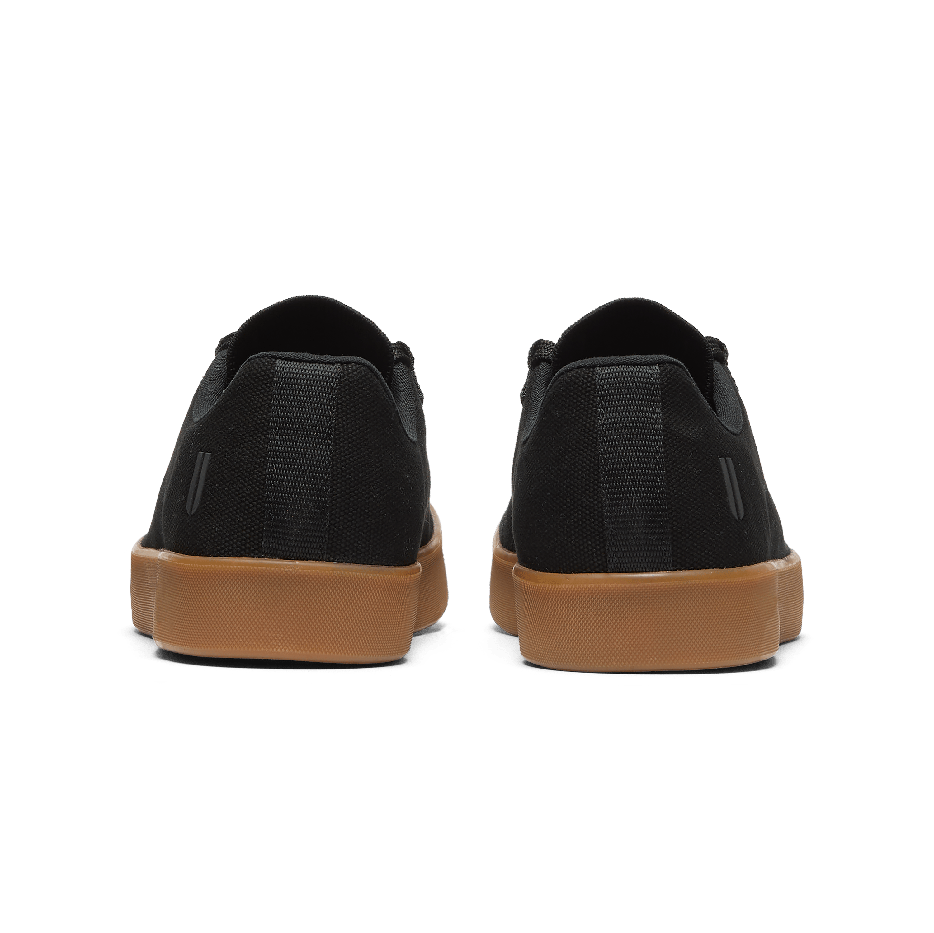 Black Gum Canvas Recs Shoes Back Angle
