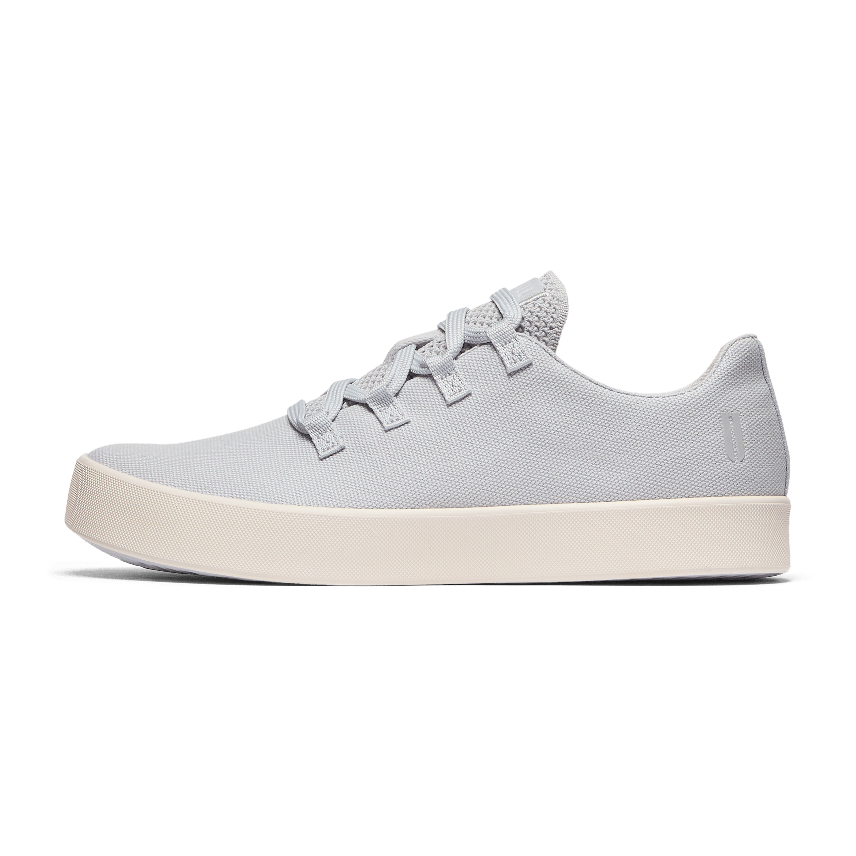 Light Grey Canvas Recs Shoes Side Angle