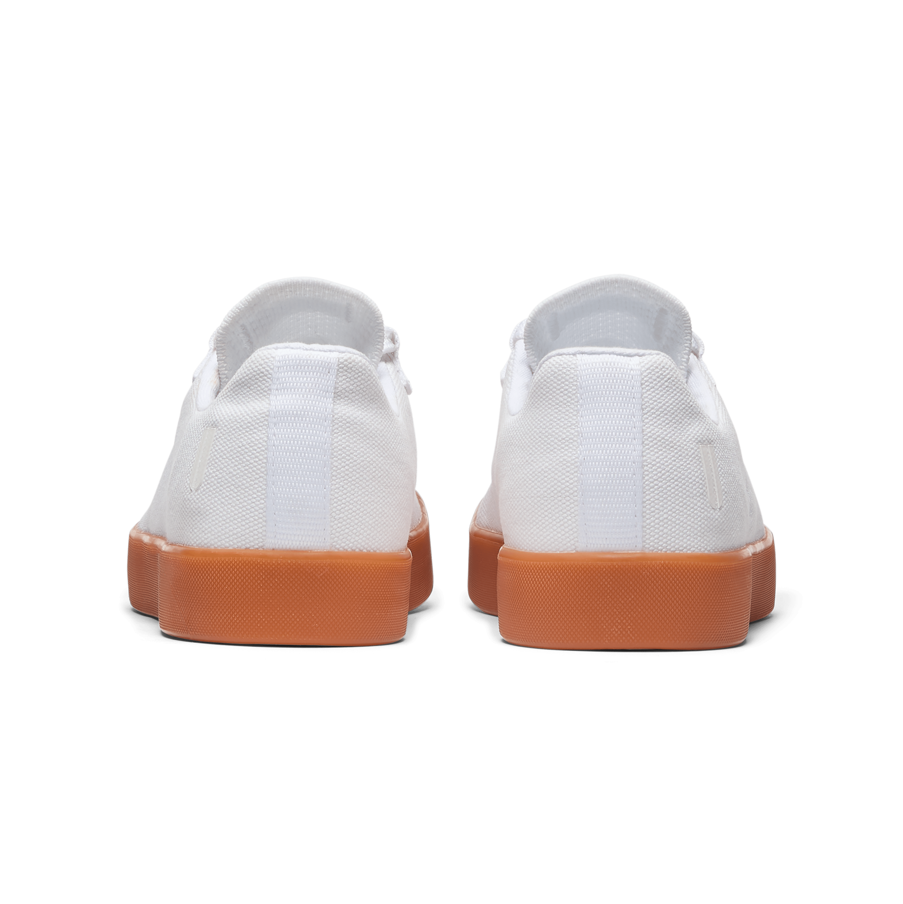 White Gum Canvas Recs Shoes Back Angle