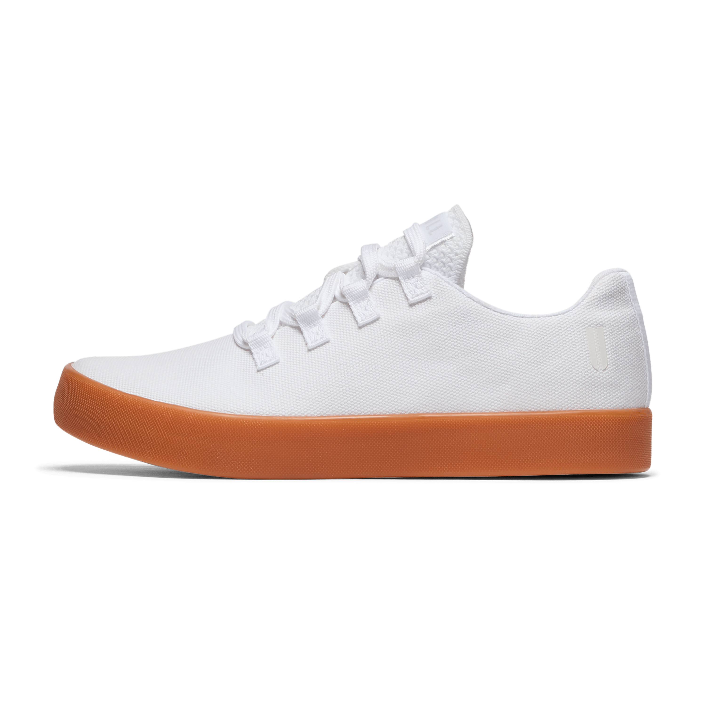 White Gum Canvas Recs Shoes Side Angle