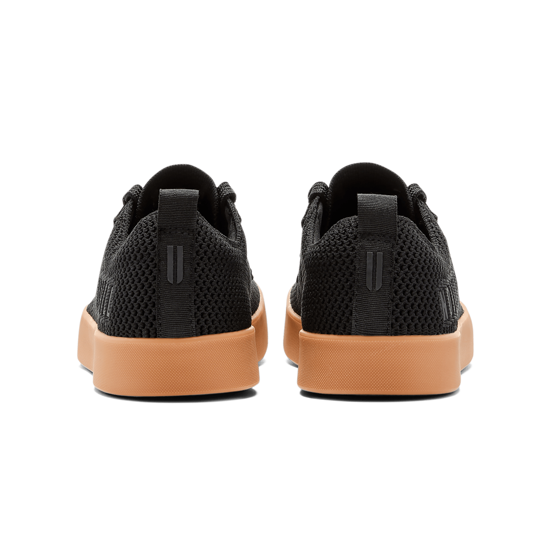 Women's Black Gum Recs Shoes Back Angle