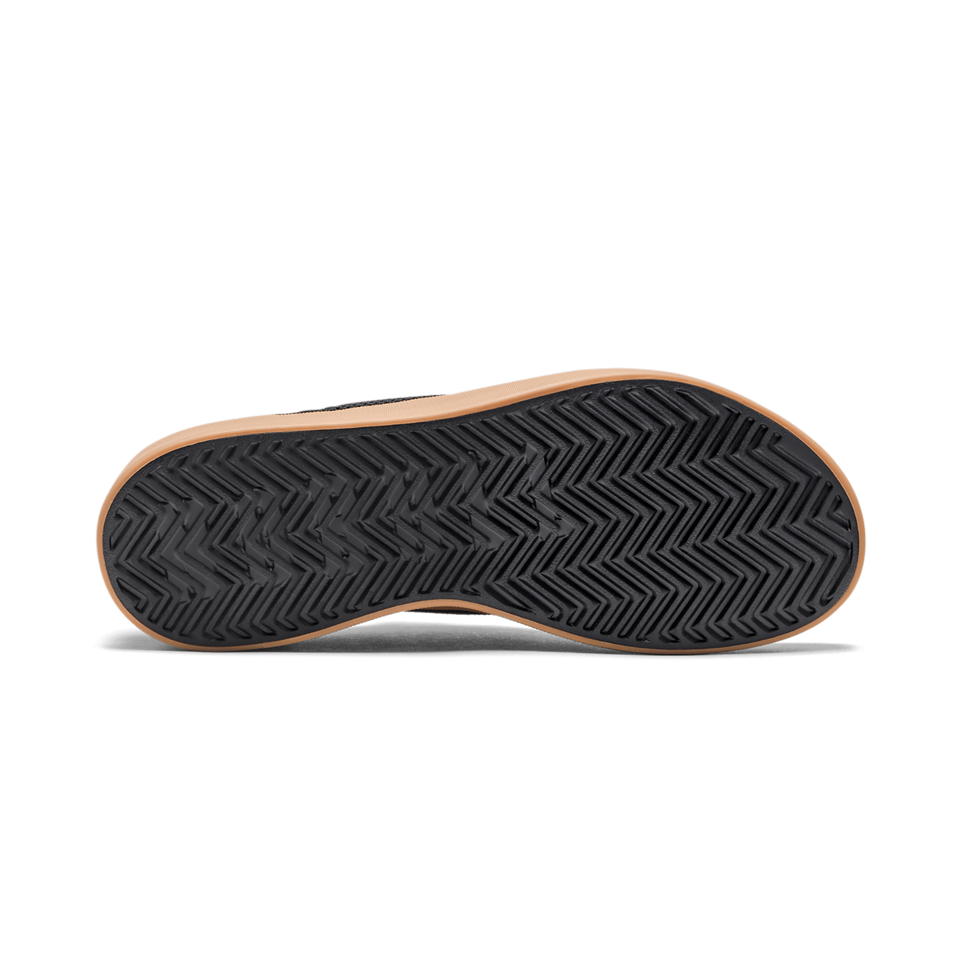 Women's Black Gum Recs Shoes Bottom Angle