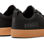 Women's Black Gum Recs Shoes Logo Angle