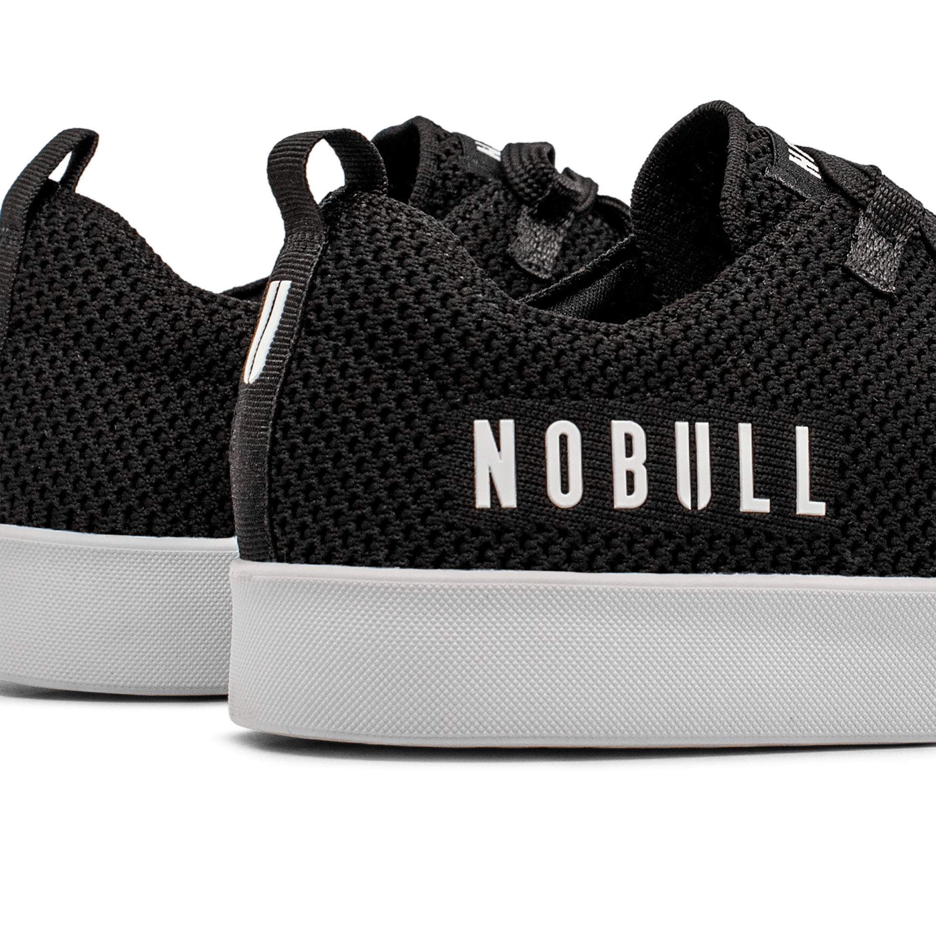Women's Black White Recs Shoes NOBULL Angle