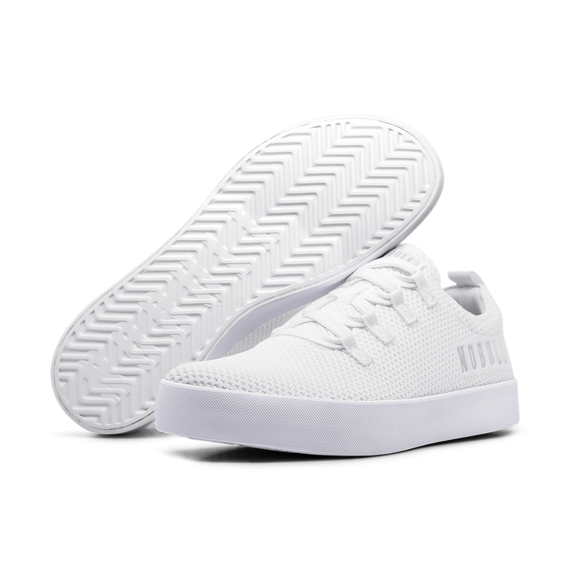 Men's White Recs Shoes Angled