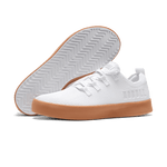 Women's White Gum Recs Shoes Angled