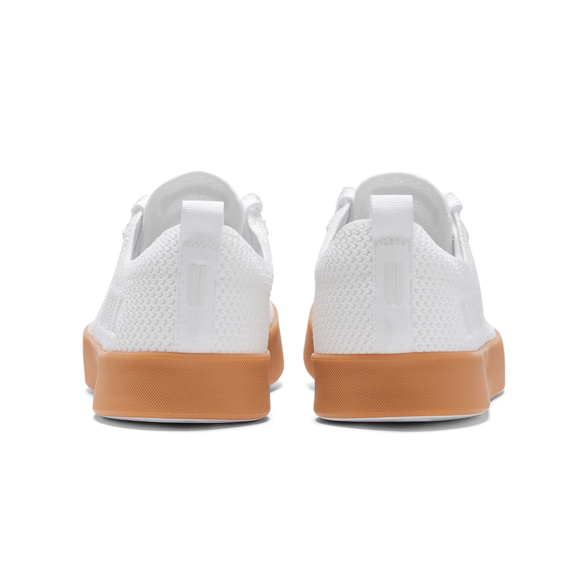 Men's White Gum Recs Shoes Back Angle