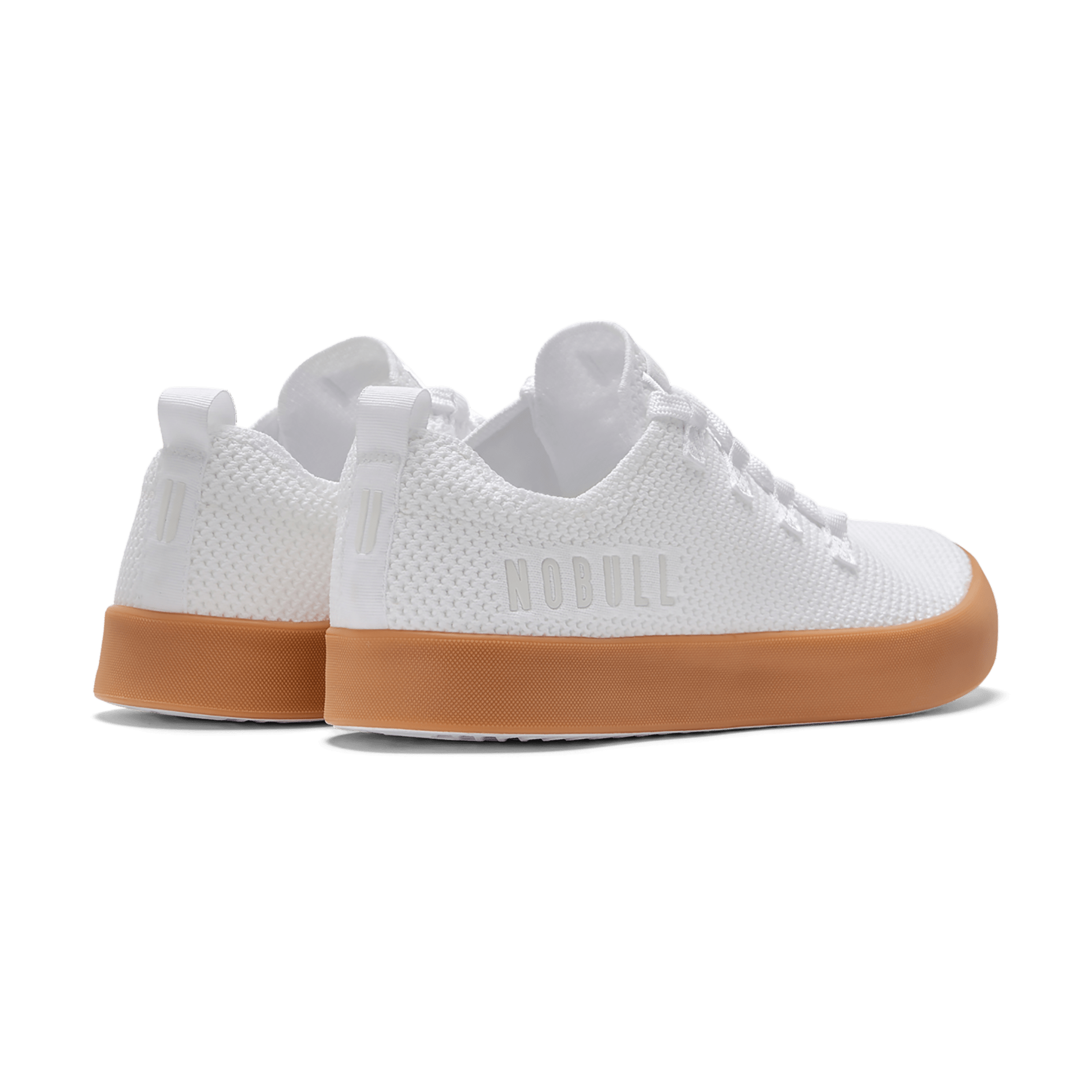 Men's White Gum Recs Shoes Back Side Angle