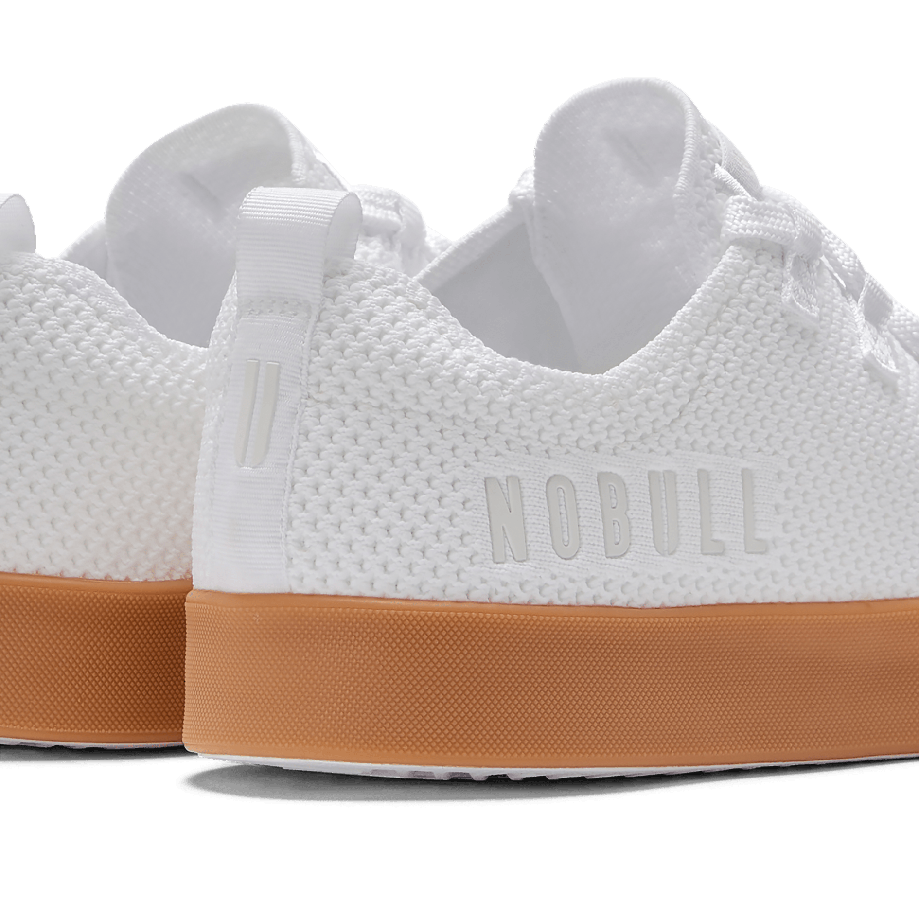 Men's White Gum Recs Shoes Logo Angle