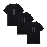 Three Black Men's U Tees