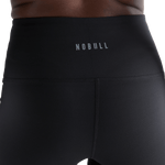 Women's Black High-Rise Matte Short 2" NOBULL Angle