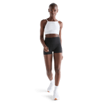 Women's Black High-Rise Matte Short 2" Front Full Body Angle