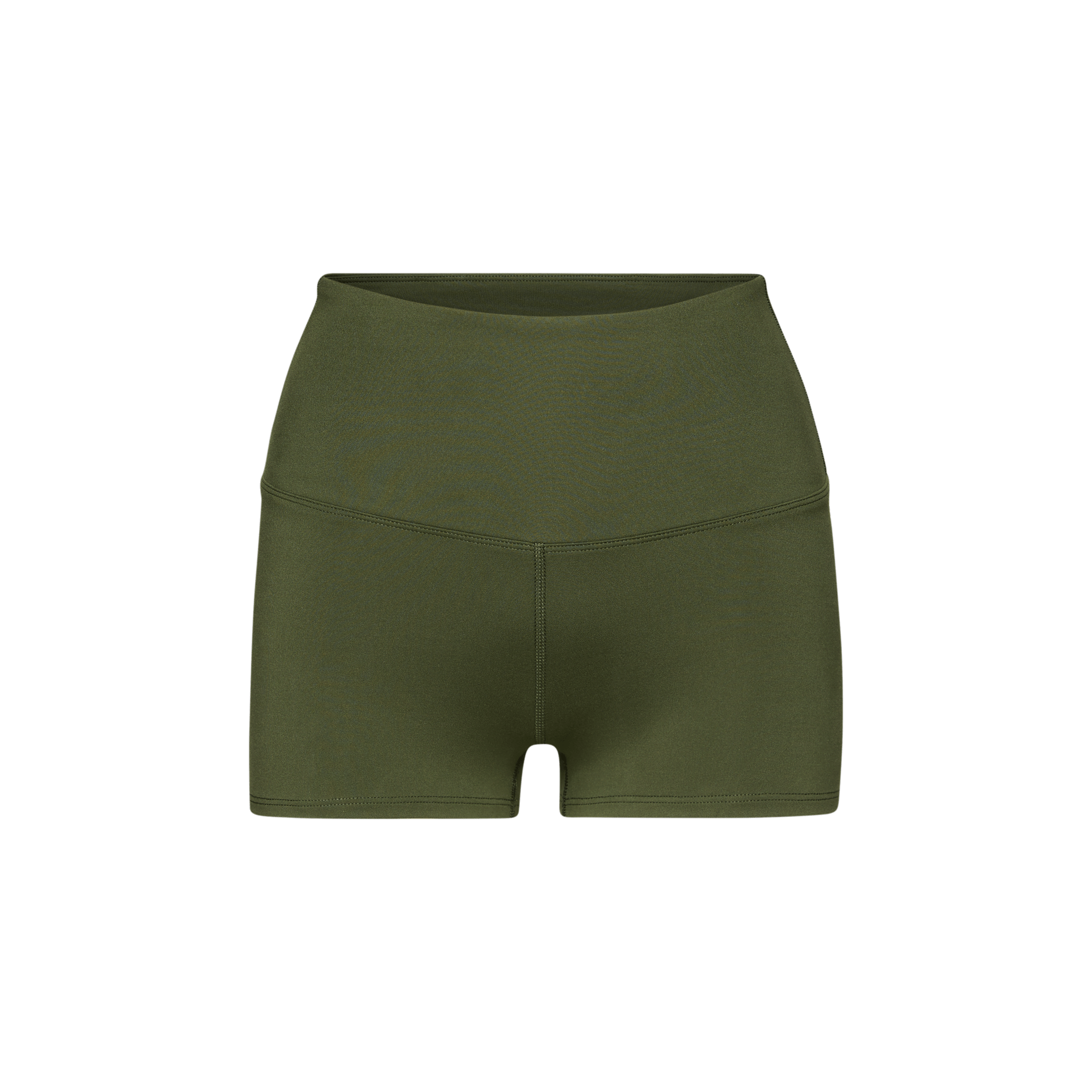 Women's Dark Army High-Rise Matte Short 2" Silhouette Angle