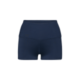 Women's Night Navy High-Rise Matte Short Silhouette Angle