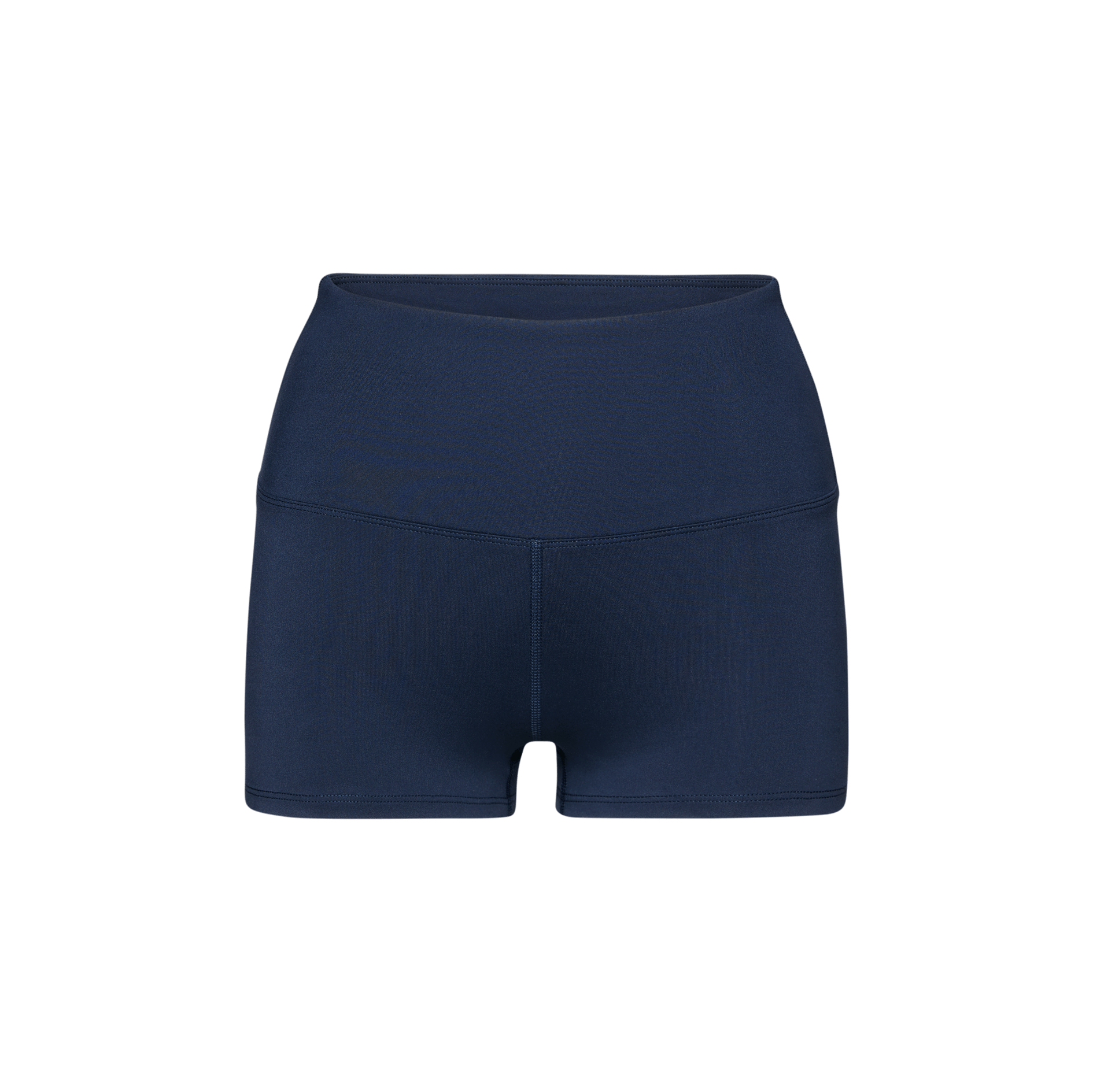 Women's Night Navy High-Rise Matte Short Silhouette Angle