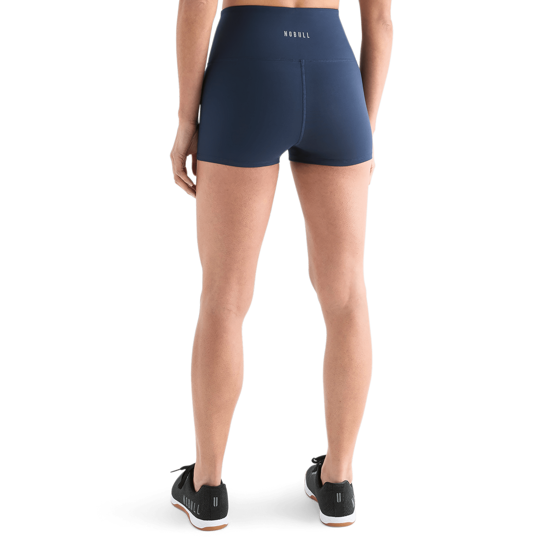 Women's Night Navy High-Rise Matte Short Back Angle